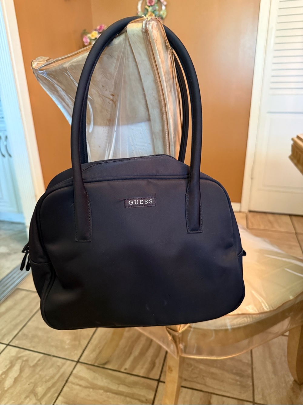 Guess Black Nylon Handbag
